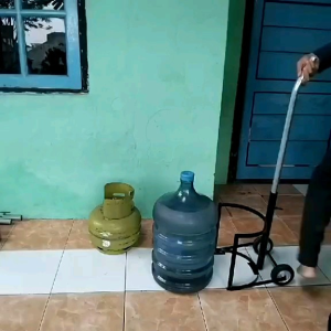 TANPA D ANGKAT TROLI GALON PRAKTIS/TROLI MUDAH D GUANAKN/YROLI TIANG PORTABLE/DORANGAN GALON