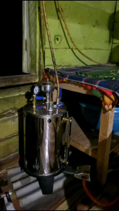 Setrika Uap Boiler Laundry 10 Liter 1 Set Lengkap