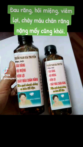 Chai ngậm thảo dược làm sạch khoang miệng hỗ trợ giảm đau nhức răng – viêm lợi – hôi miệng