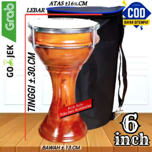 Tumbuk Pinggang Mini Natural 6 Inch Mika Putih