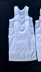 6pcs kaos dalam / kaos singlet anak bayi seri putih