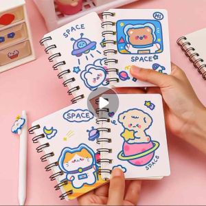 【Ready Stocks】Korean Mini Hard Cover Cute Cartoon Notebook Ring Memo Paper Pad Notepad Journal Buku Nota 可爱卡通笔记本