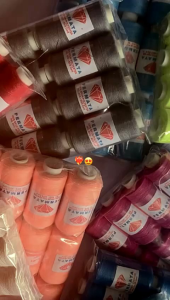 BENANG JAHIT 500 YARD 40/2 LUSINAN - 12 PCS - MURAH BERKUALITAS - KUAT TIDAK MUDAH PUTUS - BENANG JAHIT PERMATA GROSIR