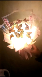 Buket Kupu-Kupu Hologram LED: Dekorasi Interior & Pesta yang Mengagumkan