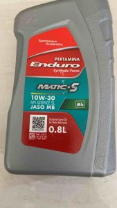 Oli Enduro Matic-S SAE 10W-30 ukuran 0.8 Liter