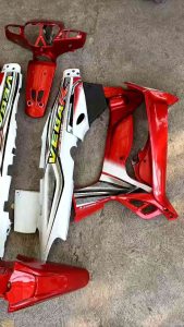 Cover Body Fullset Halus Yamaha Vega R Lama Warna Merah Putih
