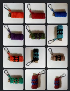 sarung korek rajut|sulam