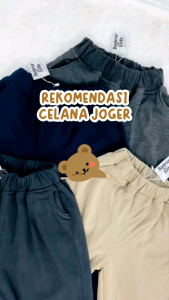 Celana Jogger Anak Cowok 2-14 Tahun Warna Grey Murah Nyaman Berkualitas