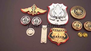 Pin Bros Gada Pratama / Mitra Polri / Wing / Monogram / Kewenangan Satpam