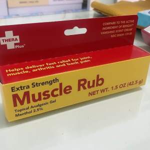 Hàng Mỹ] Gel Bôi Trơn Khớp Giảm Mỏi Cơ Thera Plus Extra Strength Muscle Rub 42.5g - Gel Mát Lạnh Giảm Đau Nhức Vận Động. 425g