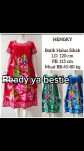 Daster Hengky Sikak Papan Melati ld 120 bb 45-80 kg