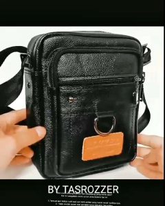 Tas selempang kulit asal Garut merk ROZZER RS6 tahan api
