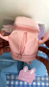 พร้อมส่งจากไทยกล่องดินสอ กระเป๋าดินสอ เครื่องเขียน เครื่องสำอางค์ สีพาสเทล มีหูหิ้วน่ารักPC028