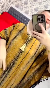 Daster midi lowo pompom
