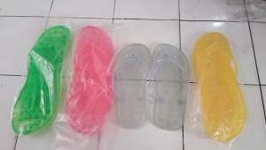 Sandal Refleksi Rematik Kesehatan/Sandal Duri Bening Jelly Warna