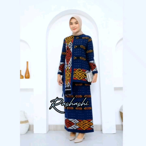 TIRTA SET Setelan wanita terbaru 2025 baju kondangan tenun jepara motif etnik set rok blus busui friendly