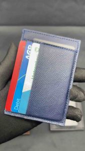 Ví Đựng Thẻ Card Holder Nam Nữ Songhan Leather WL01.Ví MiNi Da Bò Epsom Thật Cao Cấp Nhỏ Gọn Nhiều Ngăn Thời Trang