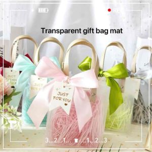 Gift box wedding candy box gift box raffia filling shredded paper strip packaging box mat