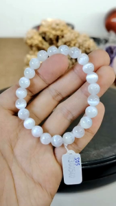 Natural Mexico High Grade Selenite Crystal Beads Bracelet S05