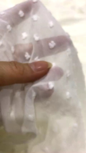 vải voan trắng kem thêu hạt mềm rũ _( khổ 1m5) may đầm váy áo thiết kế phối kiểu vv