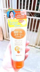 Gel Tẩy Tế Bào Chết Sáng Sạch Da Dưỡng Ẩm Rosette Hương Cam Quýt Nhật Bản Túyp 120g Mẫu Mới