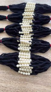 ด้ายสีดำ ไว้อาลัย สายสิญจน์ผูกข้อมือ 500-1000 เส้น ไหมมัดมือ "สีดำ“ ด้ายผูกข้อมือ ครูบาบุญชุ่ม