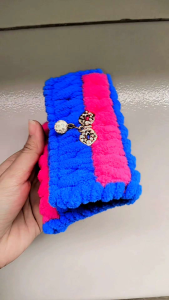 Dompet Uang Koin/Kartu/Uang Kertas Rajut Model Kekinian