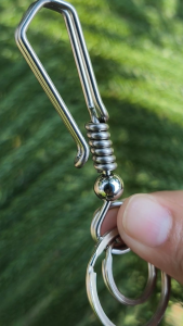 Stainless Steel Hook Type Key Holder Minimalist Compact Clip Pants Bag EDC Secure Durable Keychain