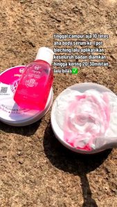 Misonells Bleaching Ahha Body Serum: Pemutih Badan Lotion Viral