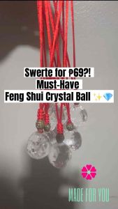 Clear Crystal Hanging Ball Feng Shui Ornament Red String Lucky Charm Window House Decor Gift Blessed
