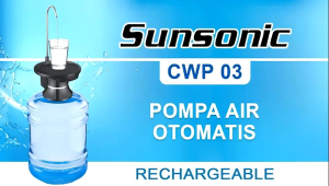 Pompa Galon Elektrik Praktis Sunsonic CWP 03 Charge Portable Cas Dispenser Pompa Air Galon Listrik