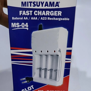 Charger Baterai AA AAA A23 Mitsuyama Fast Rechargeable Battery Casan Baterai