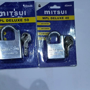 Gembok Baja Mitsui MPL DELUXE kuat dan anti bobol maling ready 40mm 50mm 60mm