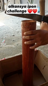 Large Bamboo Alkansya: A Natural Material Musical Instrument