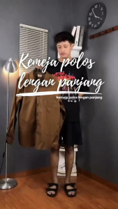 Kemeja Katun Polos Formal Kekinian Nyaman