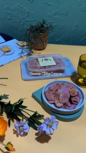 Keripik pisang coklat lumer/banana chips lumer/snack viral/250gram