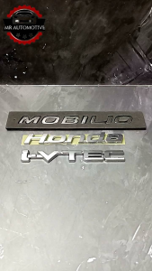 Logo Emblem Set Tulisan Honda Mobilio Komplit Original