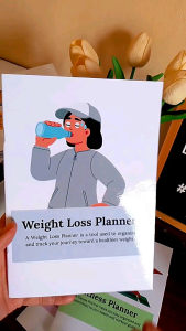 Weight Loss Planner Notebook Fitness & Diet Tracker Health & Wellness Journal