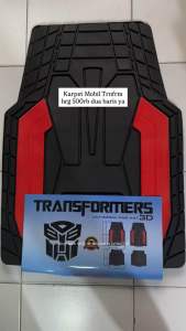 Karpet Mobil Transformers 3D dua baris universal