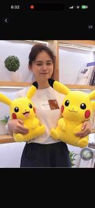 [SG STOCK] Pikachu Plush Toy | Pikachu Stuff Toy | Pokemon Stuffed Toy | Childrens Doll Large Pikachu 40cm
