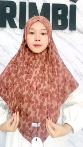 Jilbab Bergo Tali Knit | Hijab Bergo Motif Cantik | Kerudung instan nonpet Terbaru | Bergo Nadia