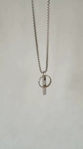 Kalung Titanium Pria Model Korea Anti Karat | Kalung Drakor Elegan & Maskulin