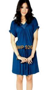 ชุดเดรสWCR ผ้ายืดเรย่อน Free size WP 926