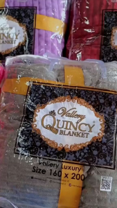 Selimut Bulu Luxury Vallery Quincy 160x200 - Polos Embossed