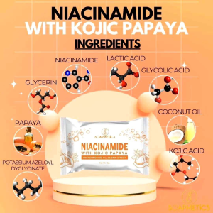 niacinamide with Kojic papaya original  soap by soapmetics