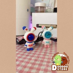 Móc Khoá Phi Hành Gia Tai Thỏ Dài A72 Móc Khoá Xe/Balo/ Túi Phi Hành Gia Xinh Xắn Doodoostore