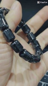 Vòng chuỗi hạt đá Tóc Đen hình Lu size 10 li mang lại May Mắn Hạnh Phúc và Tài Lộc.