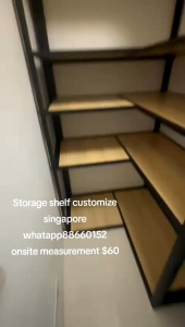 L shape shelf/rack customize singapore