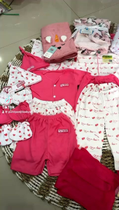 Paket Komplit Perlengkapan Baru Lahir 53Pcs Seri Pink SNI