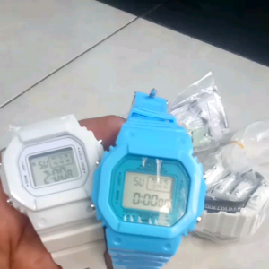COD Jam Tangan Pria Digital Strap Rubber QQ1200 Kotak Masa Kini dan Trend